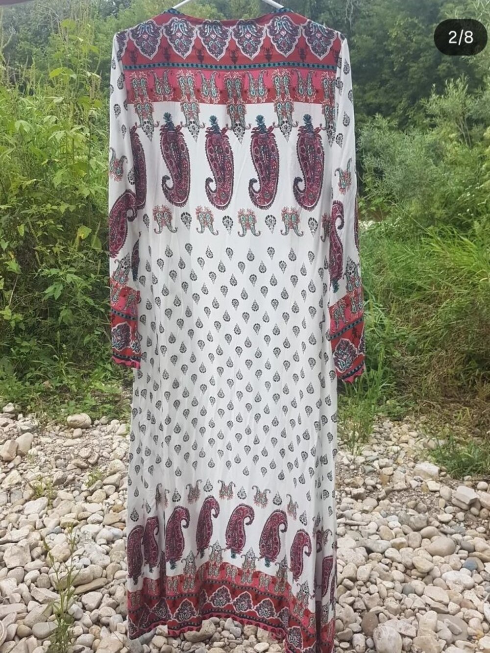 Stunning duster kimono in a striking paisley print. Size xa/small. Brand new.